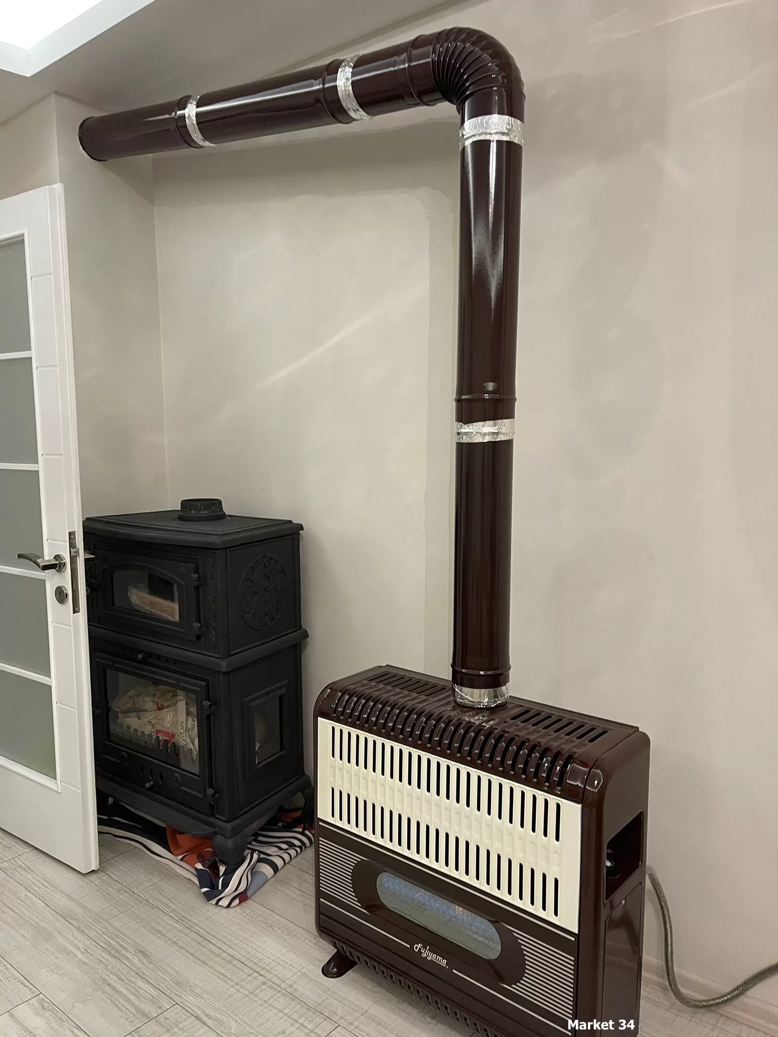 Fujiyama Tüplü - Lpg'li soba - üstten bacalı - Görsel 3