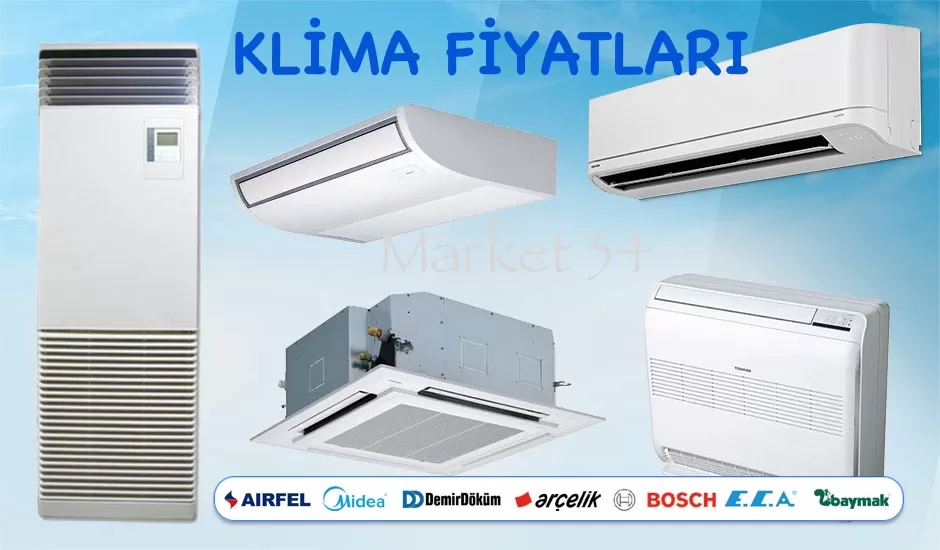 Klima Fiyatları - Airfel - Baymak - Bosch - Arçelik - Eca - Midea - Copa - Rose Air - Haier